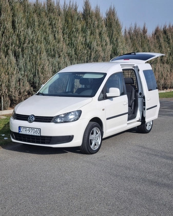 Volkswagen Caddy cena 42900 przebieg: 186000, rok produkcji 2015 z Żmigród małe 154
